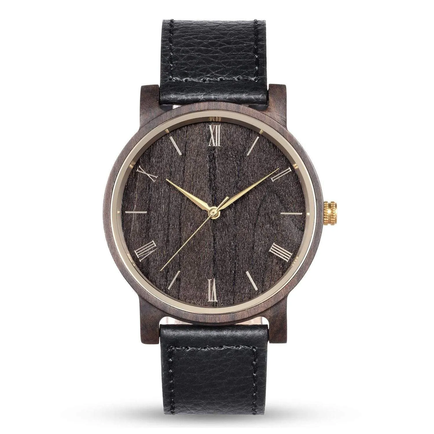 Groomsmen Set Of 10 Wooden Men's Watches Black Arce - Image 2