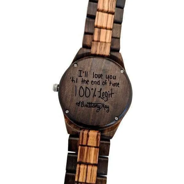 Groomsmen Set Of 10 Wooden Men's Watches - Grandiose - Image 4