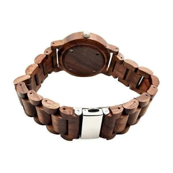 Groomsmen Set Of 11 Wooden Men's Watches - Walnut Arce - Image 3