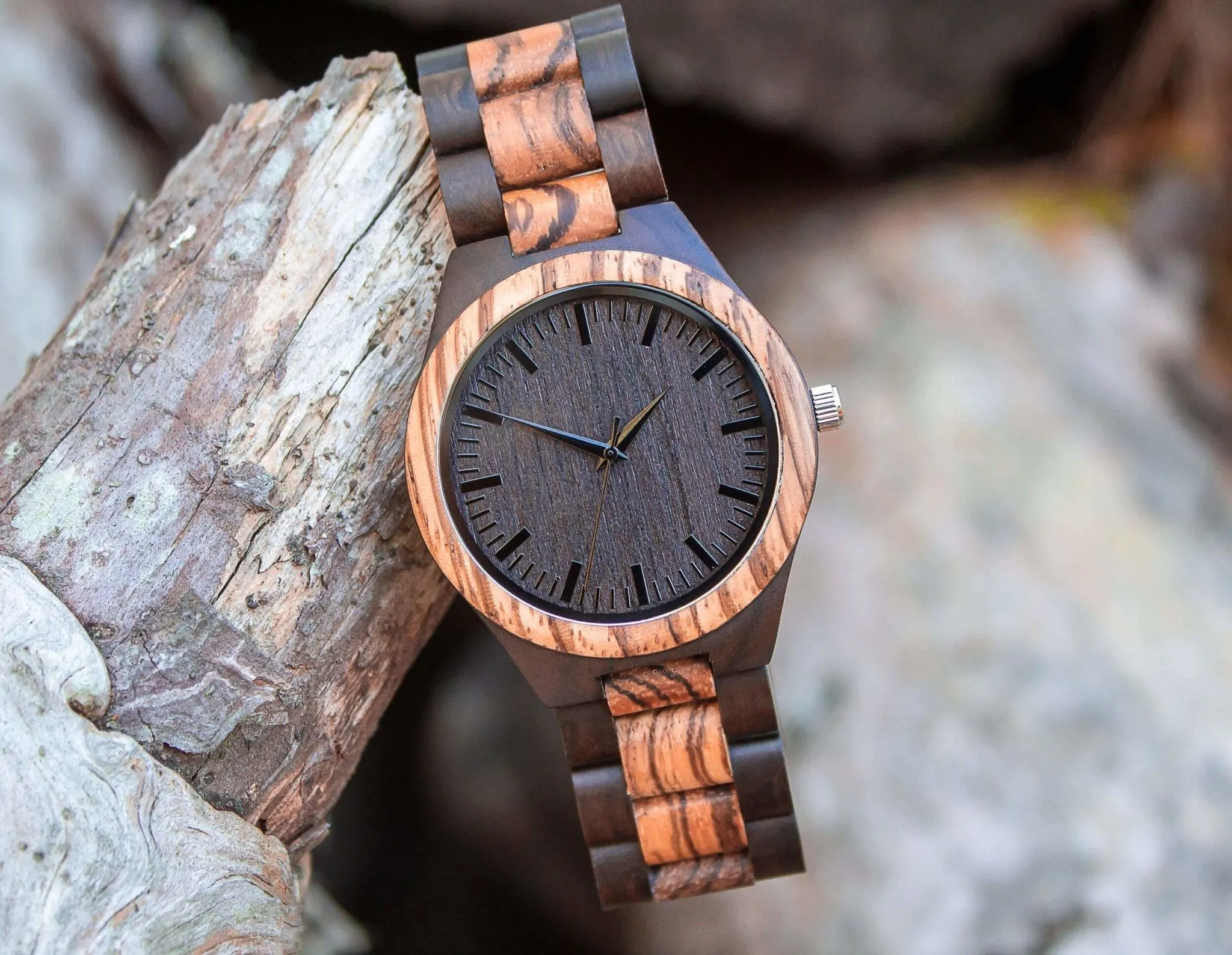 Groomsmen Set Of 12 Wooden Men's Watches - Grandiose - Image 2