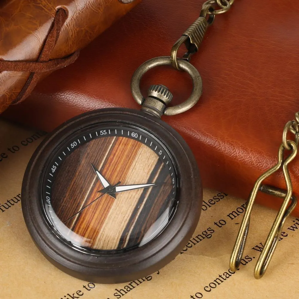 Groomsmen Set of 4 Wooden Pocket Watch | Valor - Image 3
