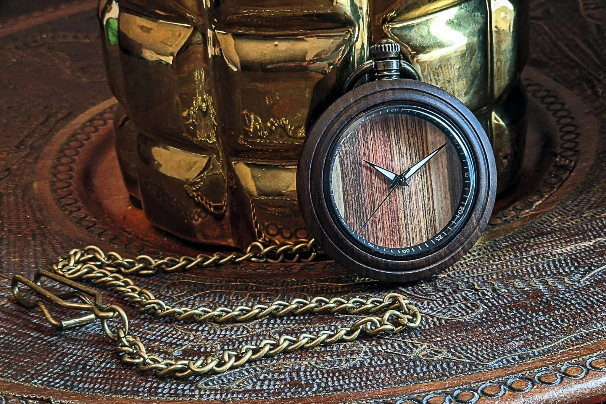 Groomsmen Set of 4 Wooden Pocket Watch | Valor - Image 6