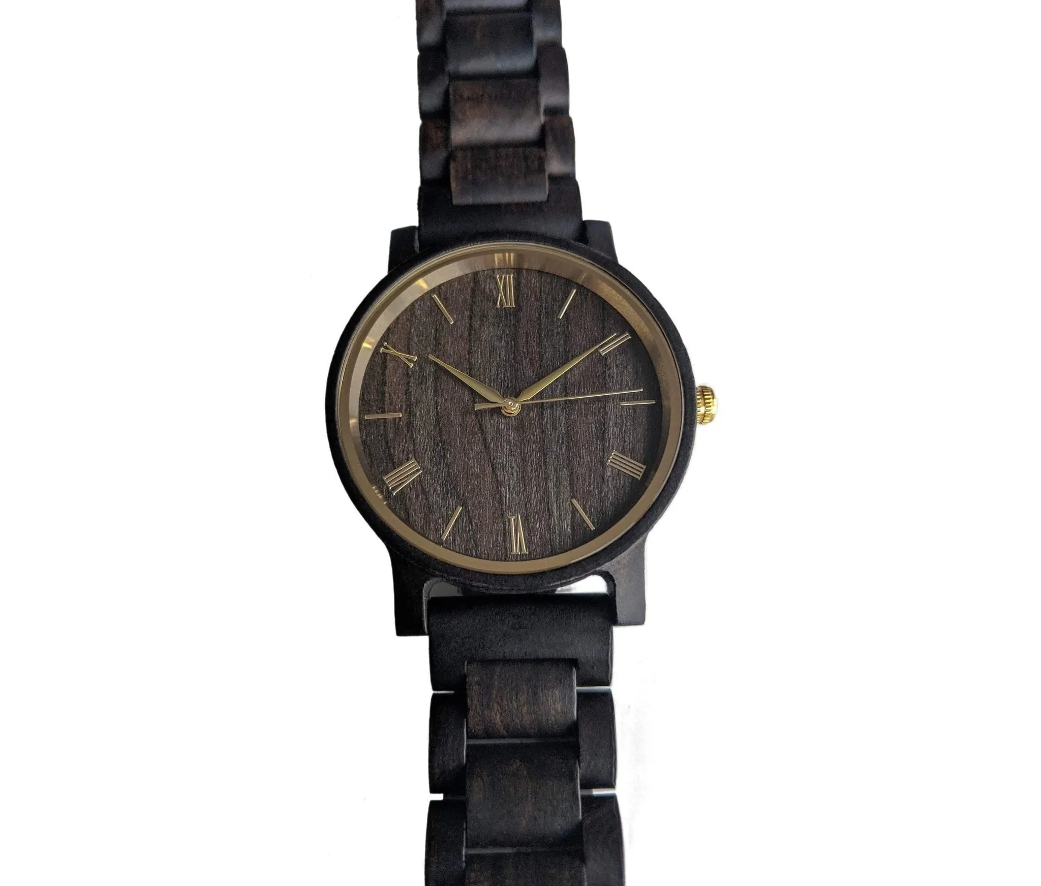 Groomsmen Set Of 5 Wooden Men's Watches - Ebony Arce - Image 2