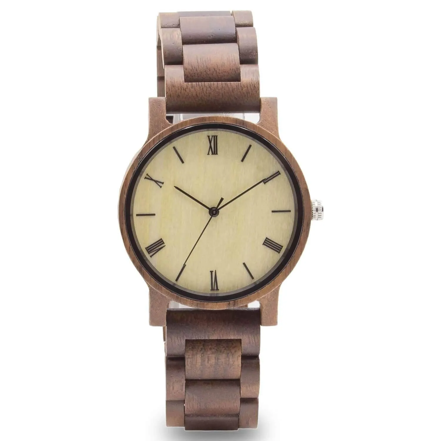 Groomsmen Set Of 5 Wooden Men's Watches - Walnut Arce - Image 2