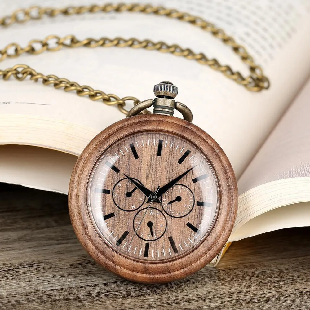 Groomsmen Set of 6 Wooden Pocket Watch | Perfecto - Image 2