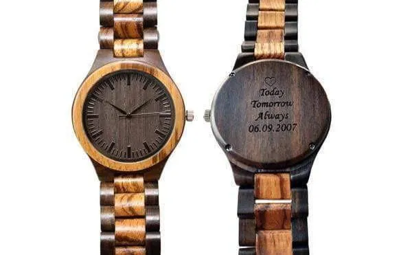 Groomsmen Set Of 6 Wooden Men's Watches - Grandiose - Image 2