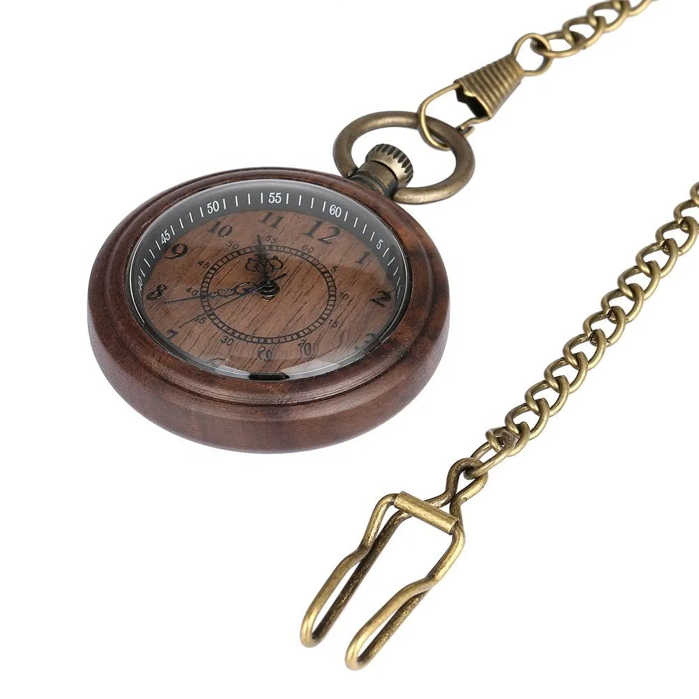 Groomsmen Set of 7 Wooden Pocket Watch | Clasico - Image 2