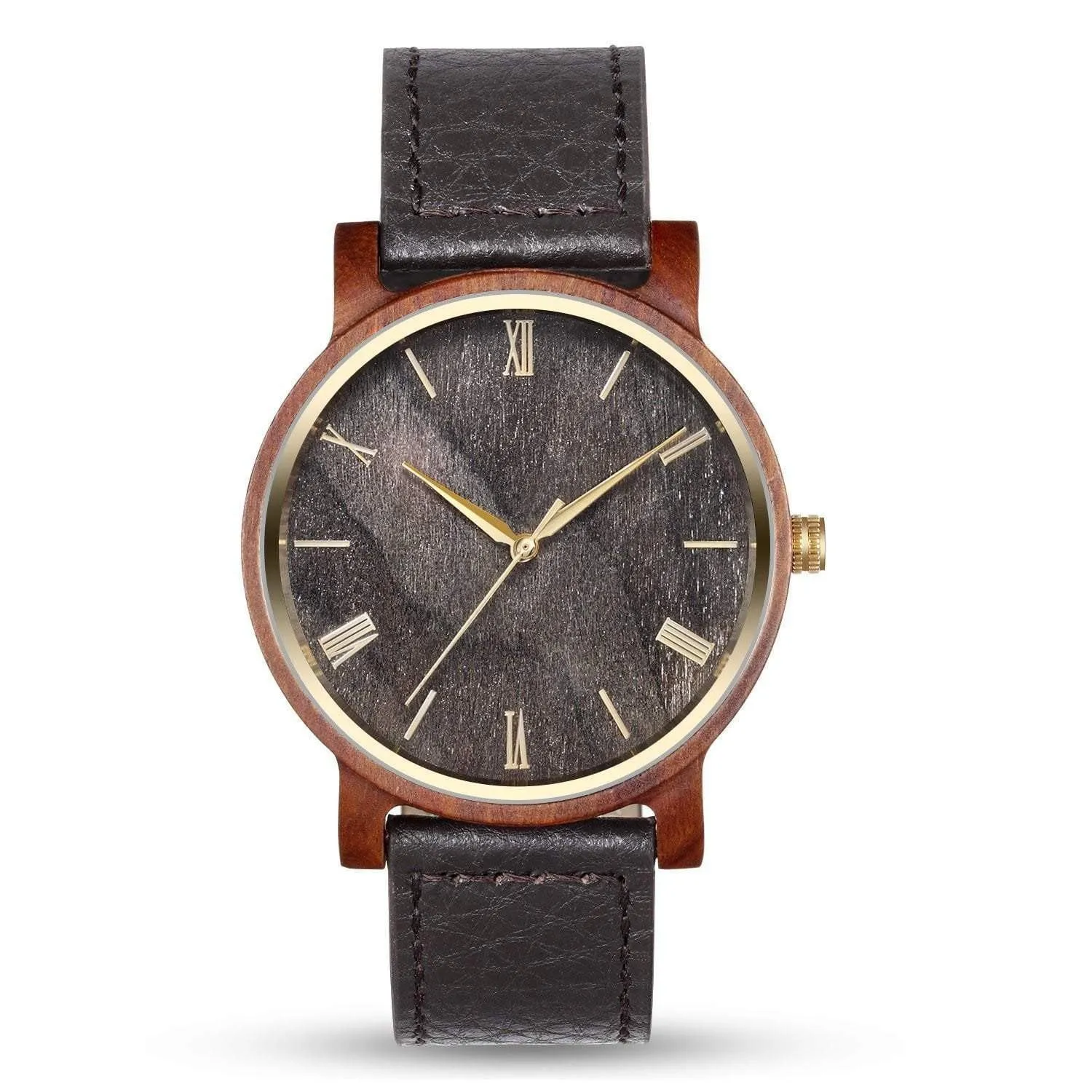 Men's Groomsmen Set Of 8 Wooden Watches Red Arce - Image 2