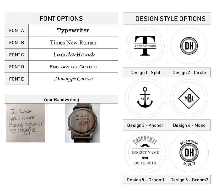 Groomsmen Set of 9  Wooden Men's Watch Justo | Blue - Image 5
