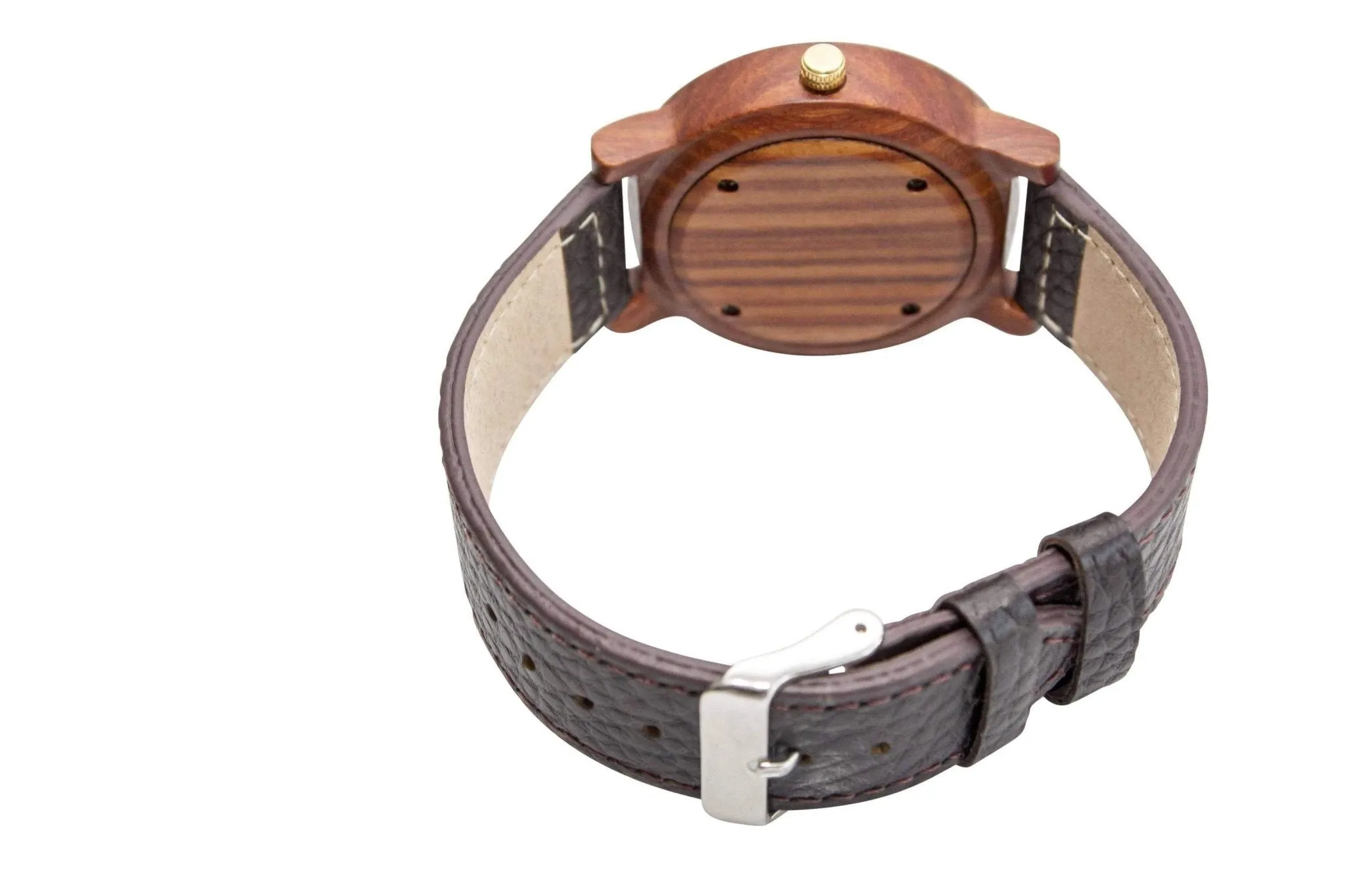 Groomsmen Set Of 9 Wooden Men's Watches Red Arce - Image 3