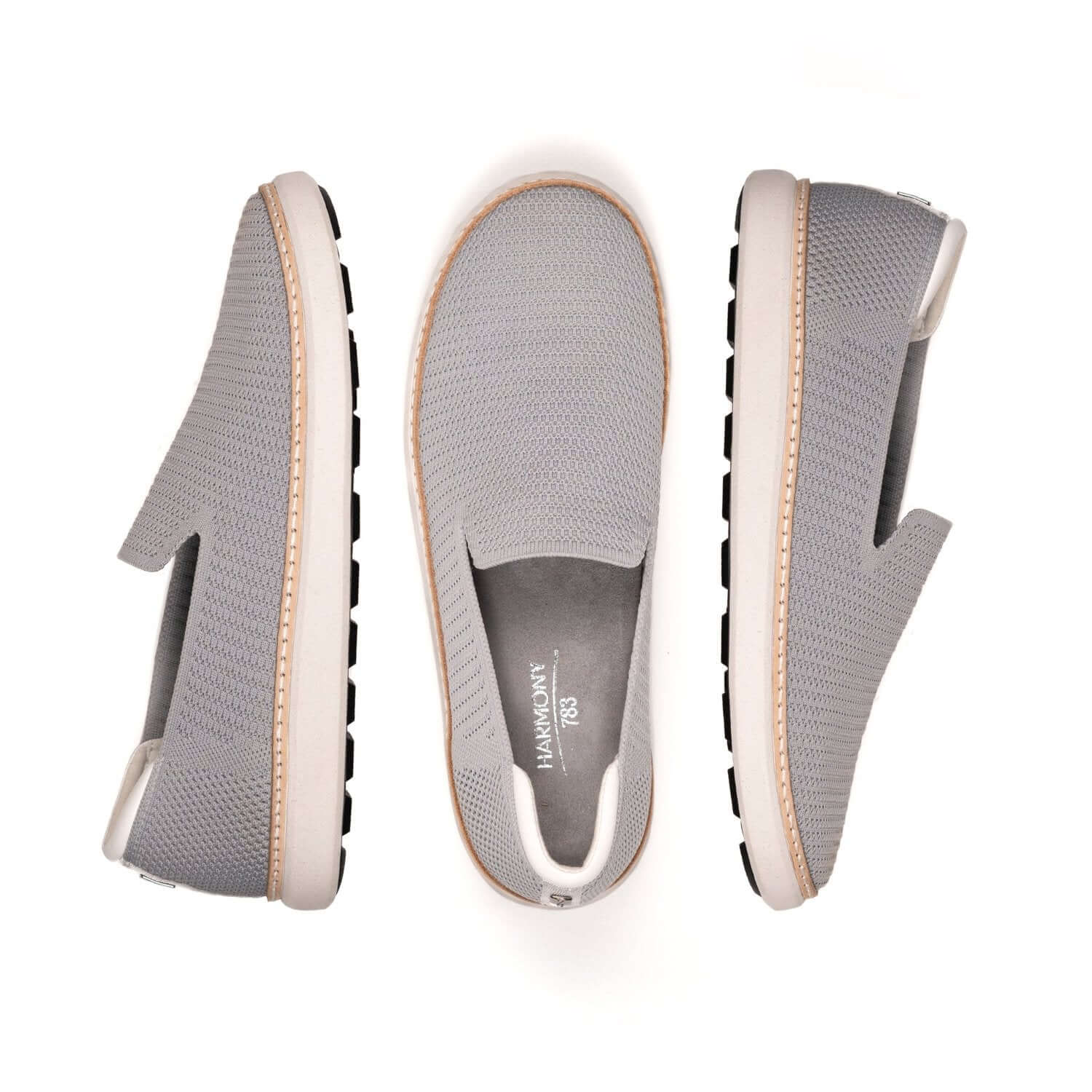 Grounding  Slip-On Shoes • Grey Bamboo Knit - Image 3