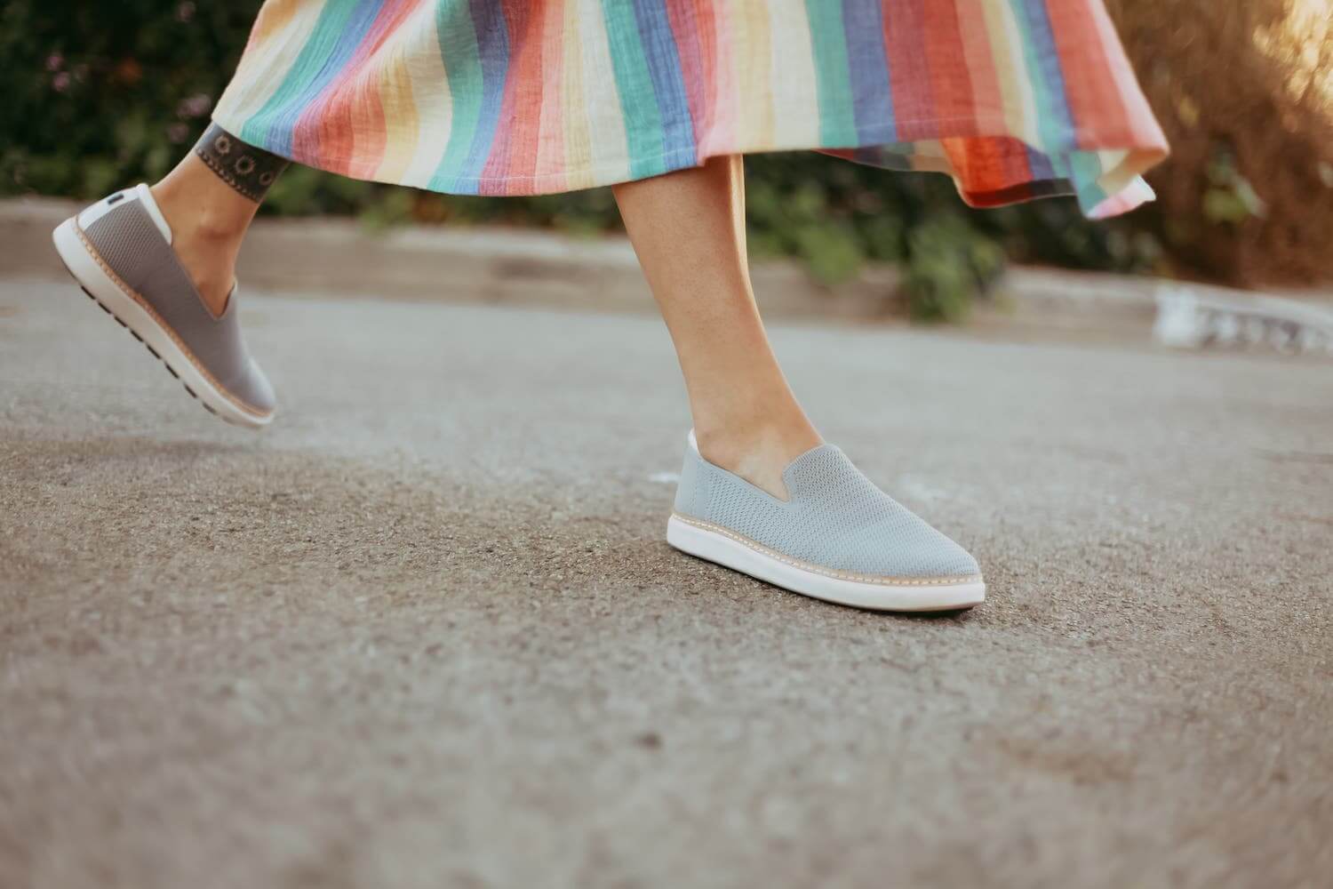 Grounding  Slip-On Shoes • Grey Bamboo Knit - Image 7
