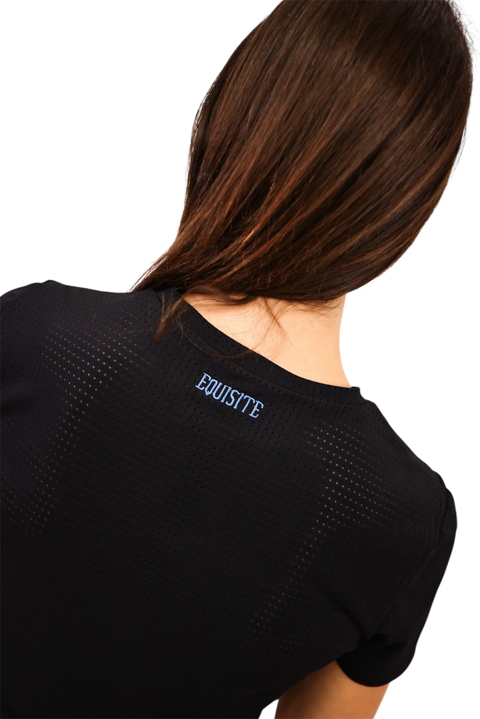 Hallie Shirt – Perforated Short Sleeve Tee - Image 3