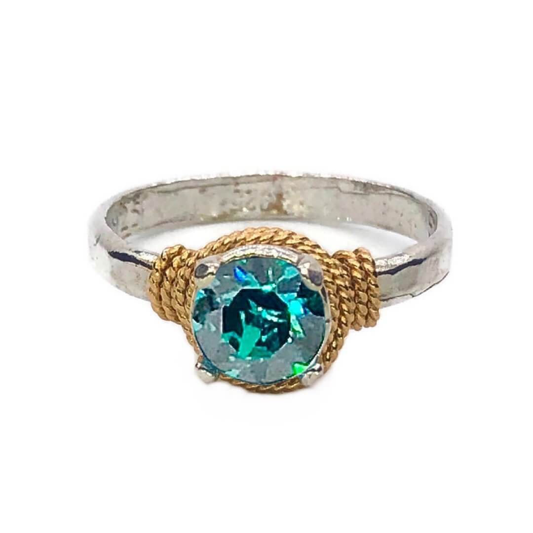 Hand Hammered Birthstone Ring - Image 10
