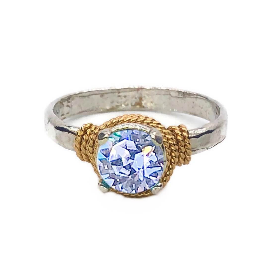 Hand Hammered Birthstone Ring - Image 11