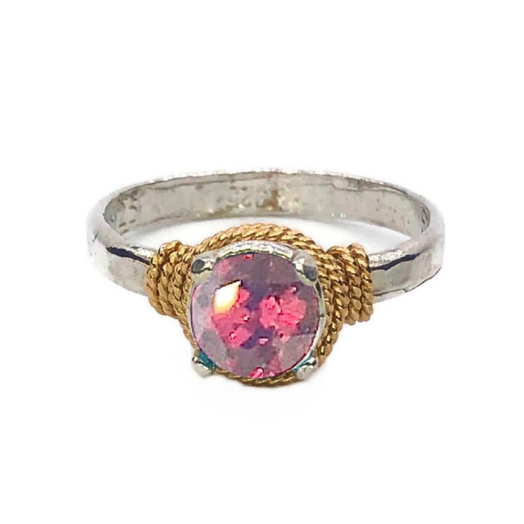 Hand Hammered Birthstone Ring - Image 6