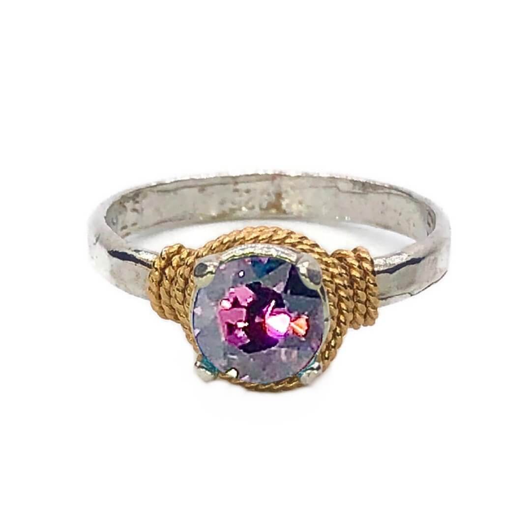 Hand Hammered Birthstone Ring - Image 7