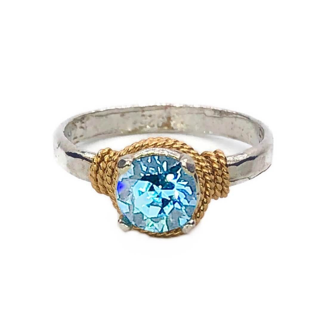 Hand Hammered Birthstone Ring - Image 8