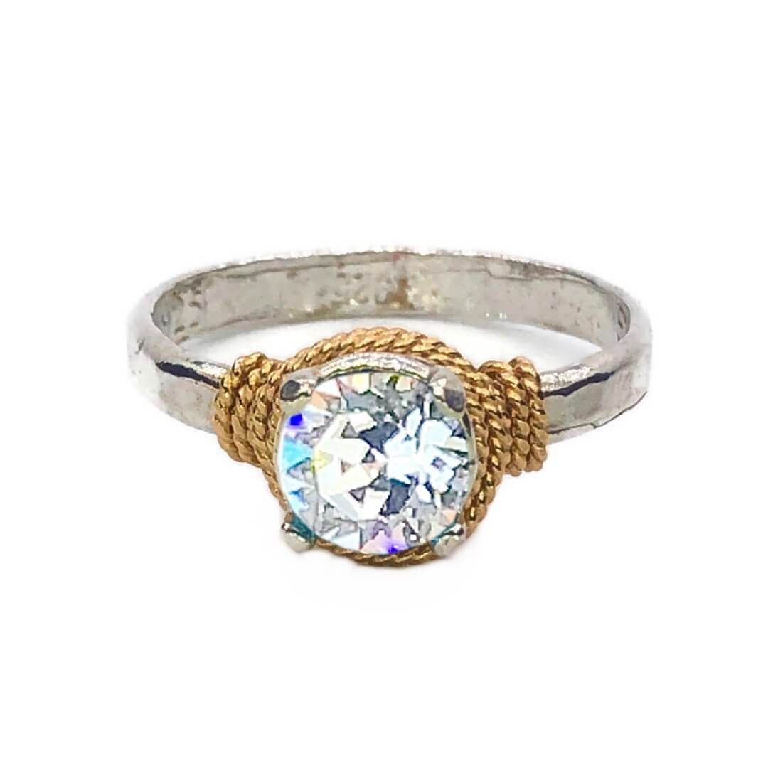 Hand Hammered Birthstone Ring - Image 9