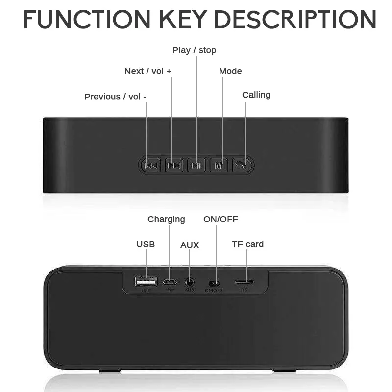 Handcrafted Portable Wooden Bluetooth V4.2 Speaker - Image 5