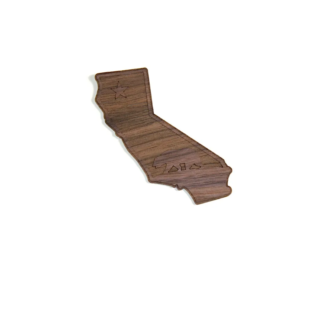 Handcrafted Wood Journal / Planner (California Republic Inlay - Black Walnut & Bamboo) - Image 3