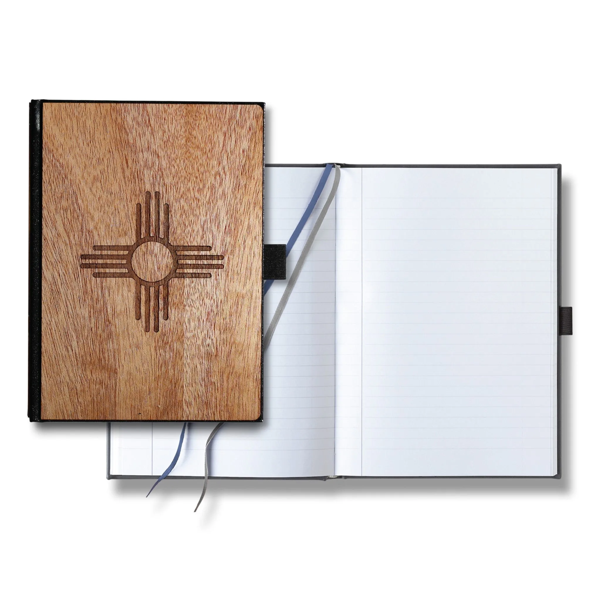 Handcrafted Wooden Journal / Planner (New Mexico State Flag) - Image 2
