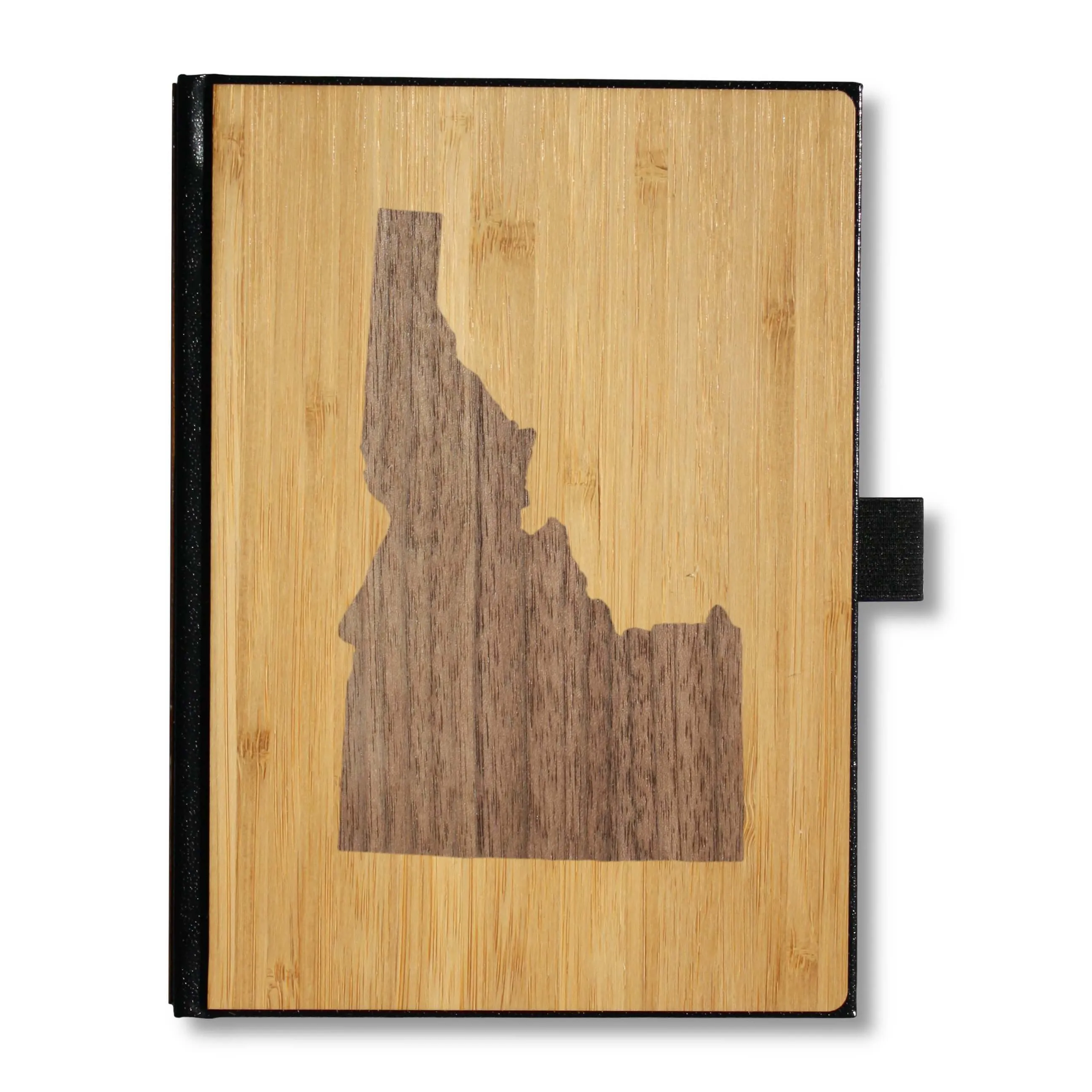 Handcrafted Wooden Journal / Planner / Notebook (Idaho State Inlay in Walnut & Bamboo) - Image 2