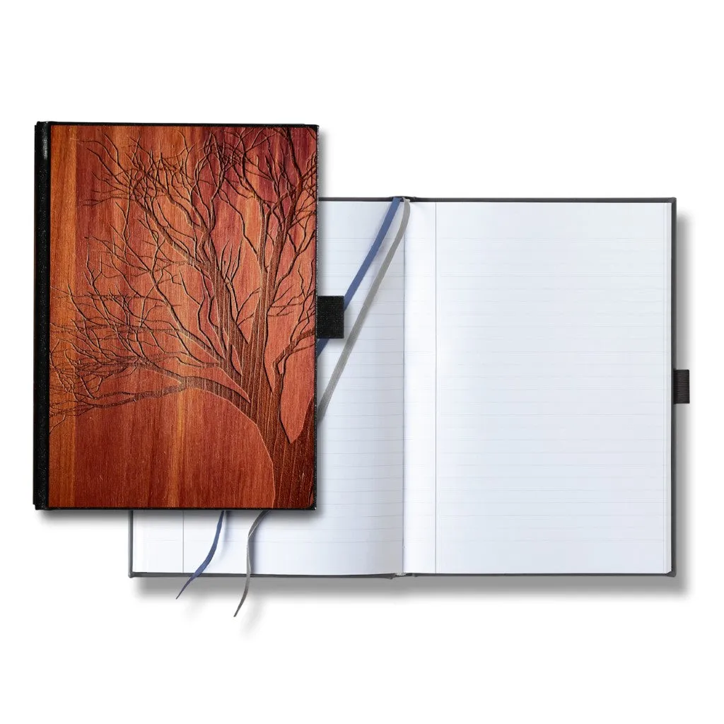 Handcrafted Wooden Journal / Planner (Winter Tree in Aromatic Cedar) - Image 2