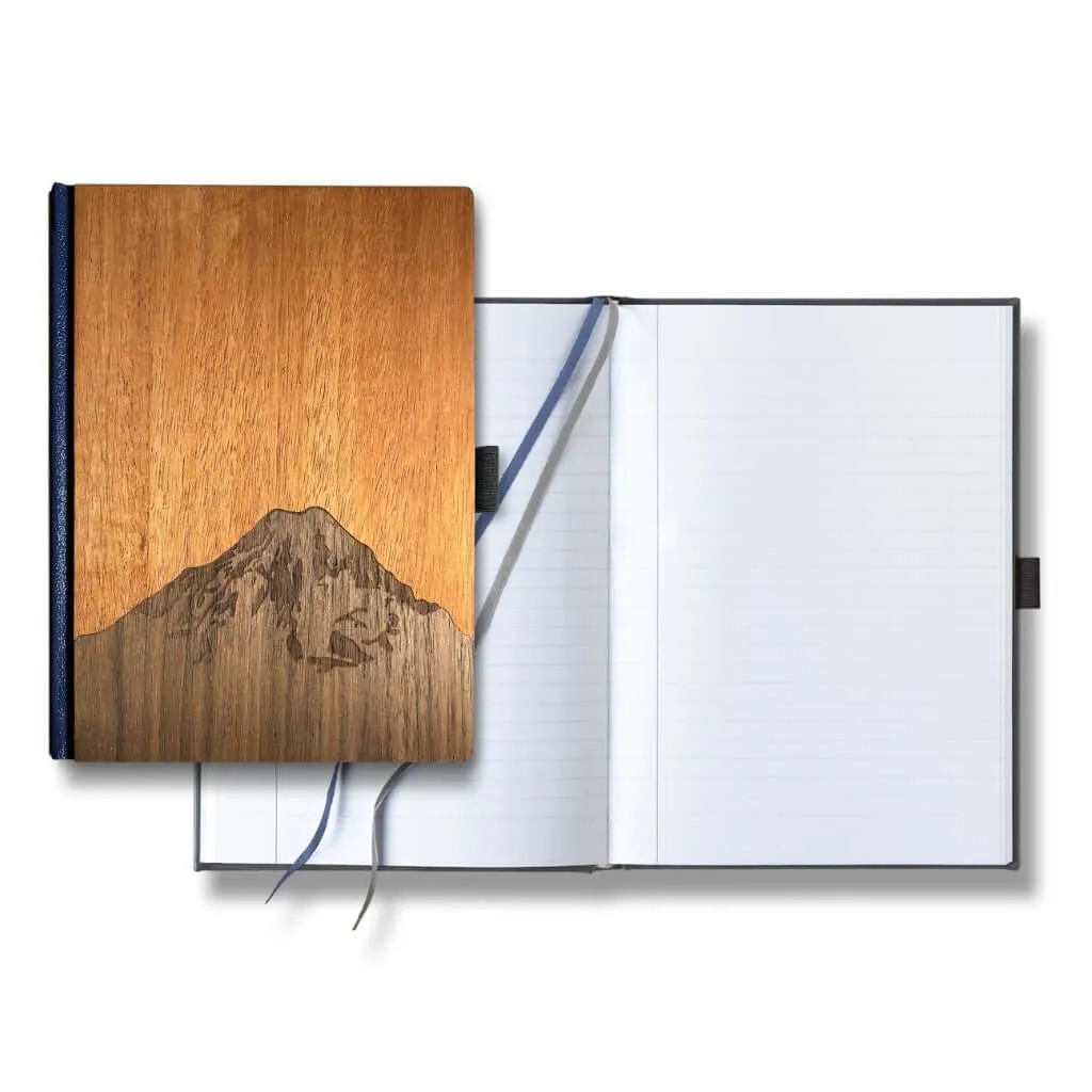 HandcraftedWood Journal / Planner (Mt. Rainier Inlay in Walnut & Mahogany) - Image 4