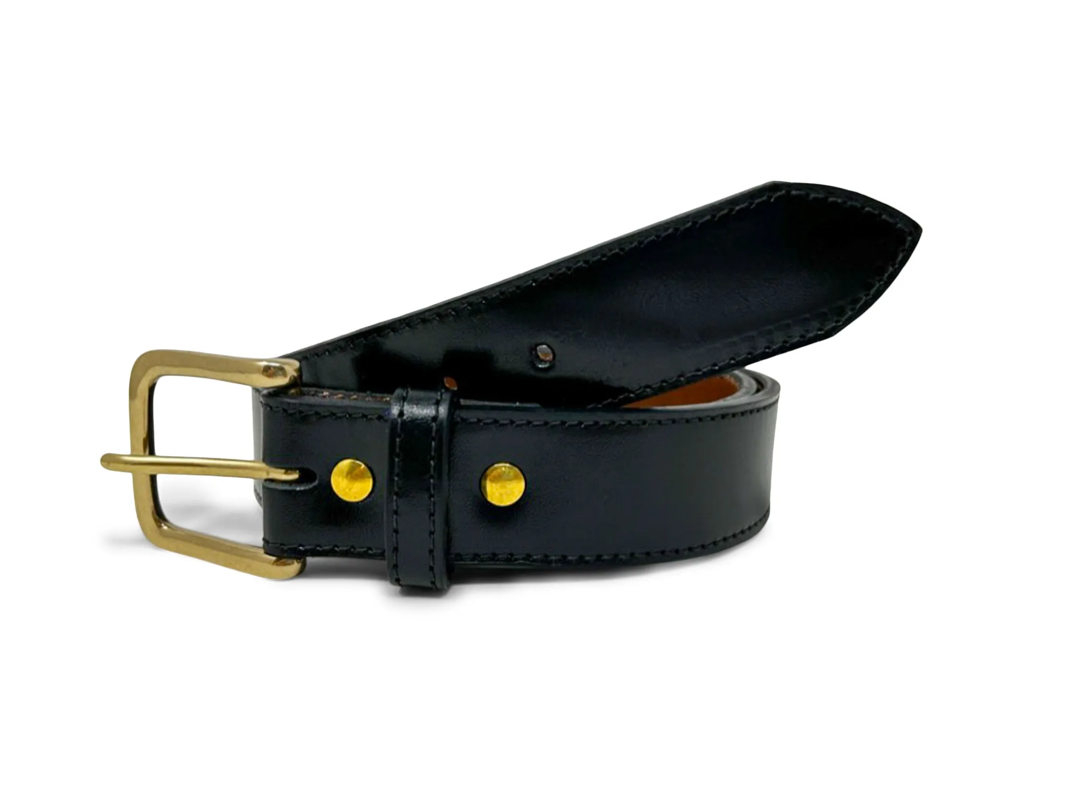 Handmade Leather Belt | Horse Butt | Black - Image 4