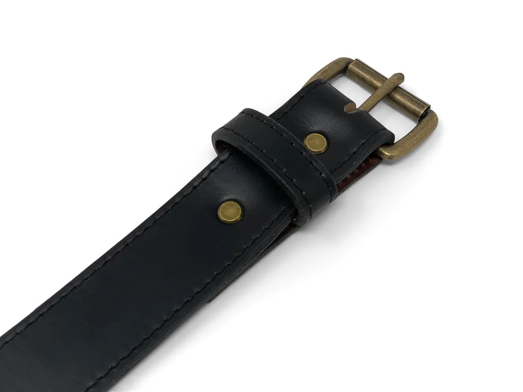 Handmade Leather Belt | Horween Chromexcel | Black - Image 2