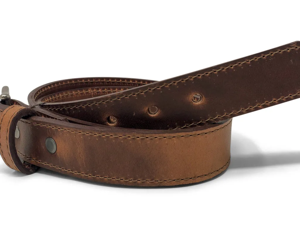 Handmade Leather Belt | Horween English Tan Dublin - Image 4
