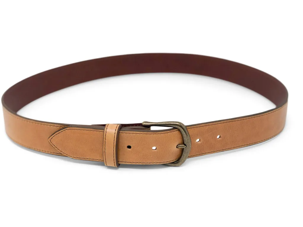 Handmade Leather Belt | Horween Horserump | Natural - Image 2