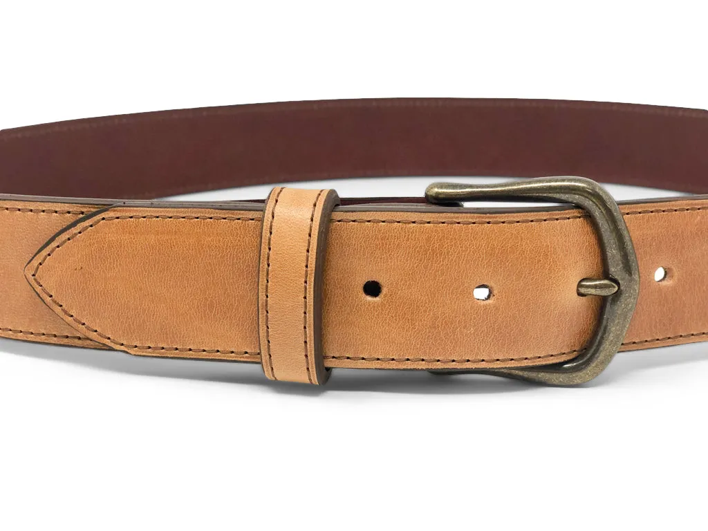 Handmade Leather Belt | Horween Horserump | Natural - Image 3