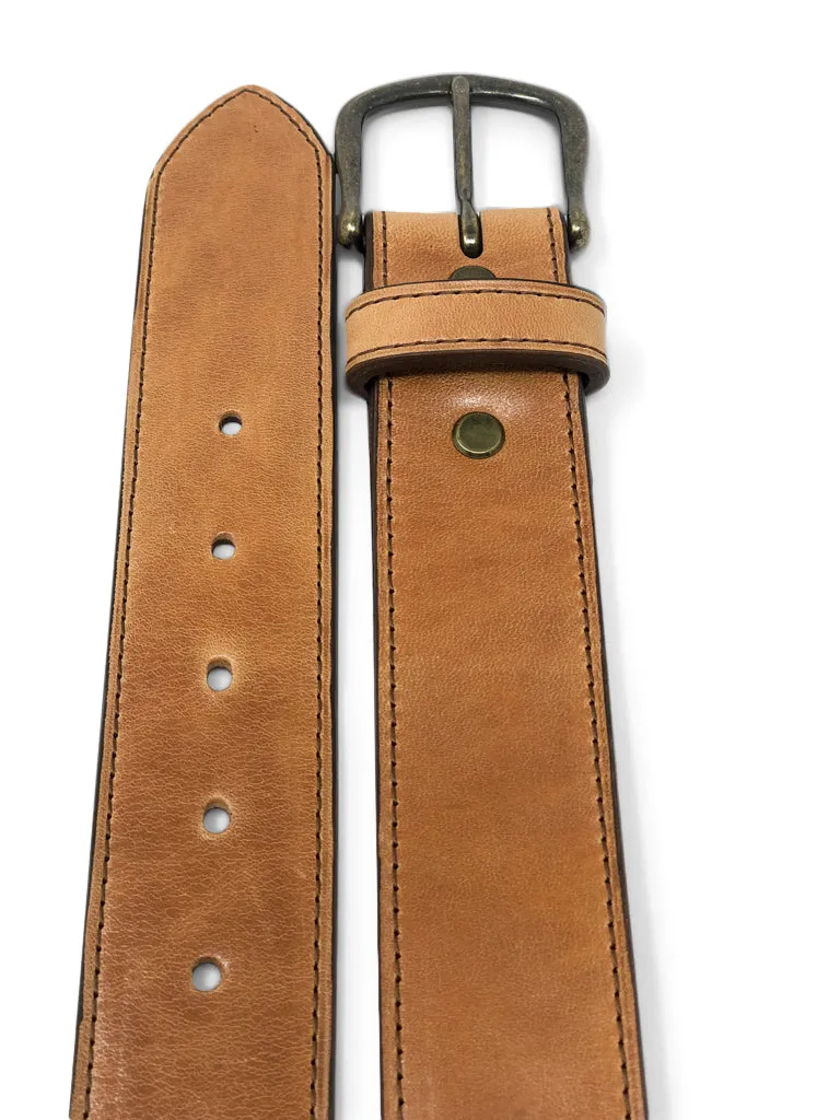 Handmade Leather Belt | Horween Horserump | Natural - Image 5