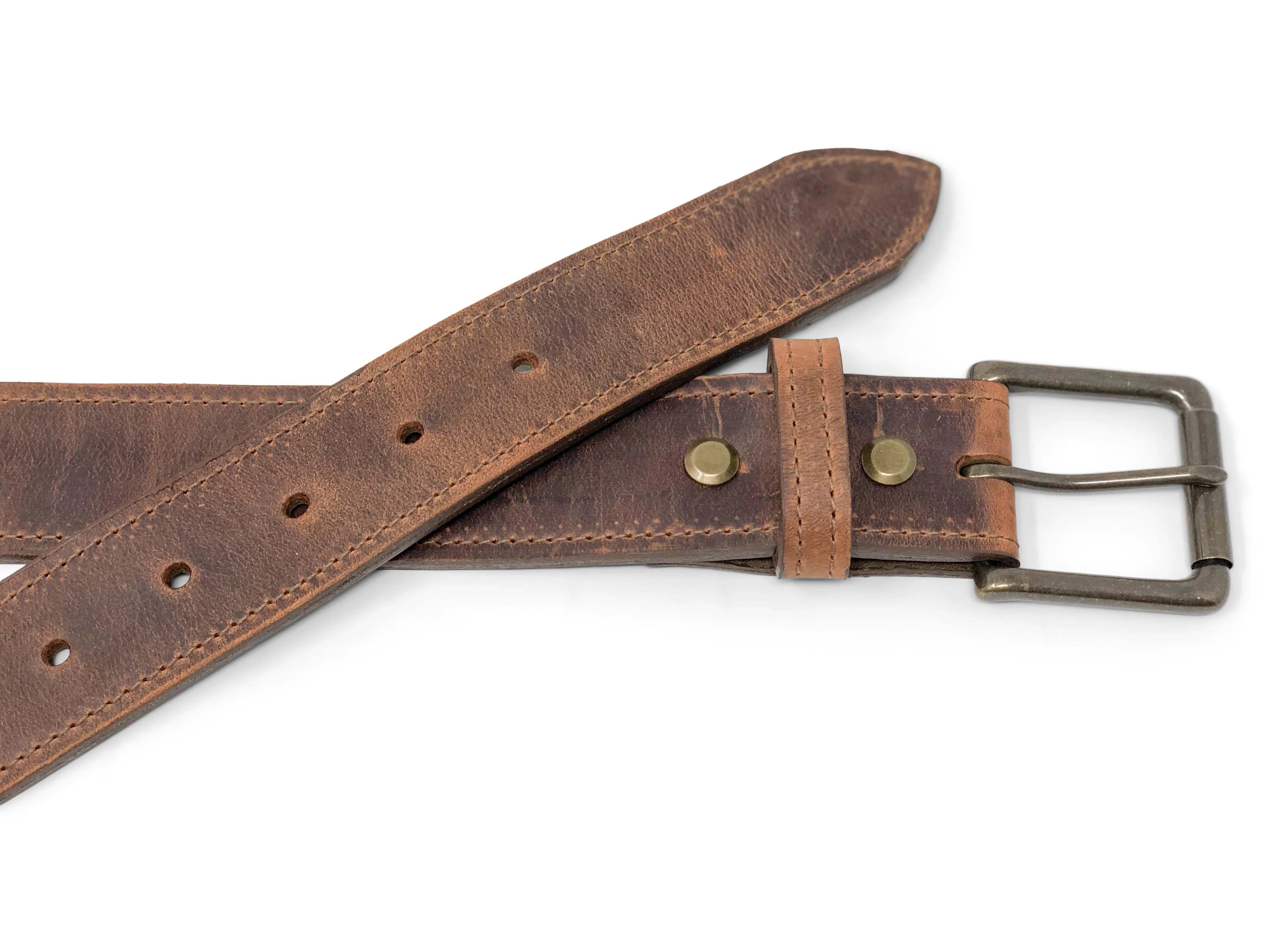Handmade Leather Belt | Red Wing Copper Rough and Tough - Image 2