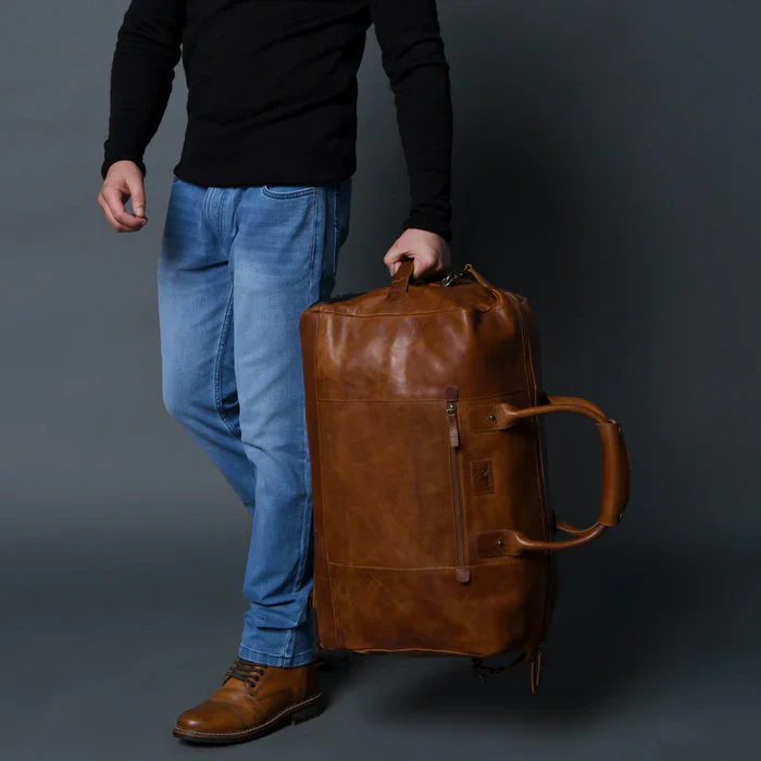 Harbor Leather Trolly Carry-On - Image 2