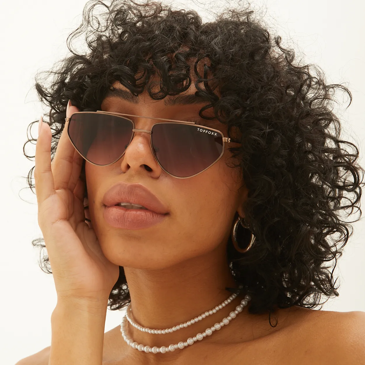 Hasta La Vista Sunglasses - Brown - Image 3