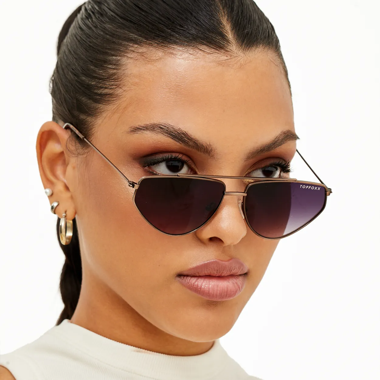 Hasta La Vista Sunglasses - Dark Purple