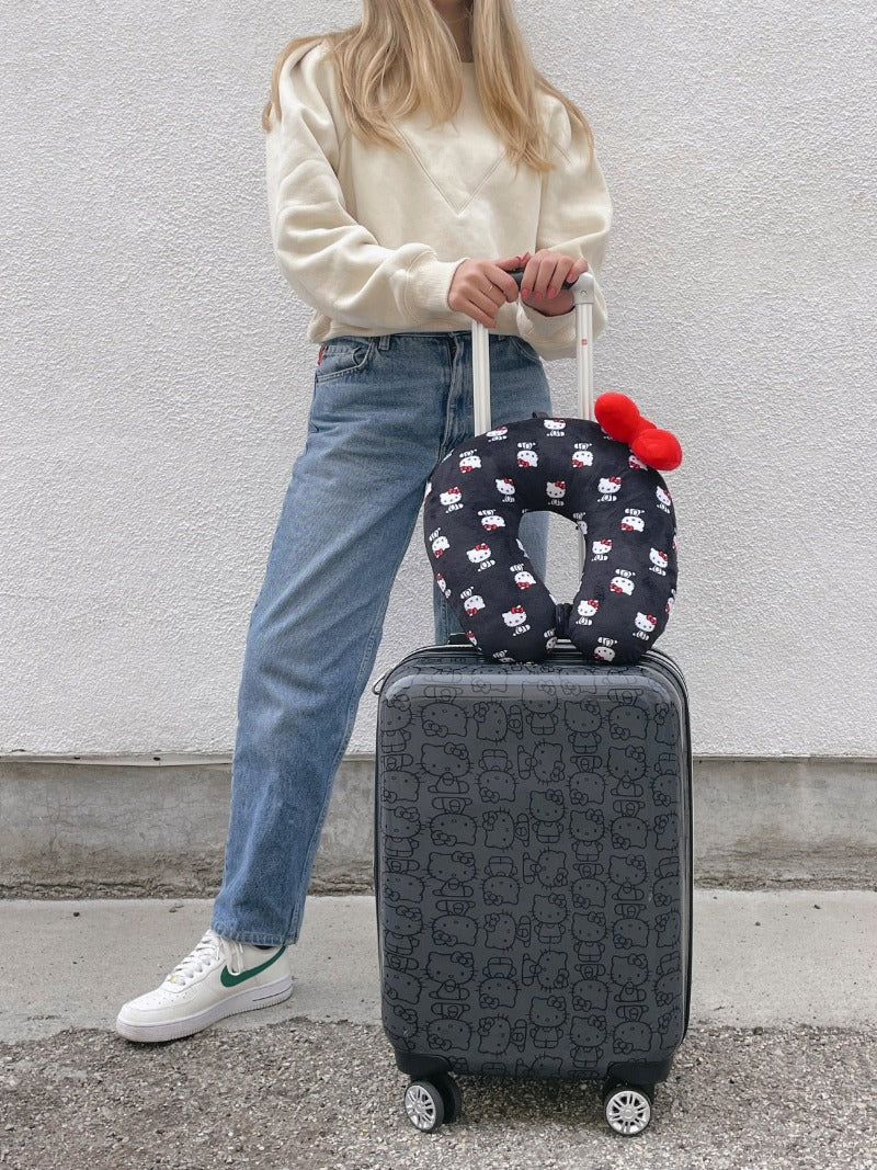 Hello Kitty Pose All Over 22" Hard-Sided Luggage Black - Image 2