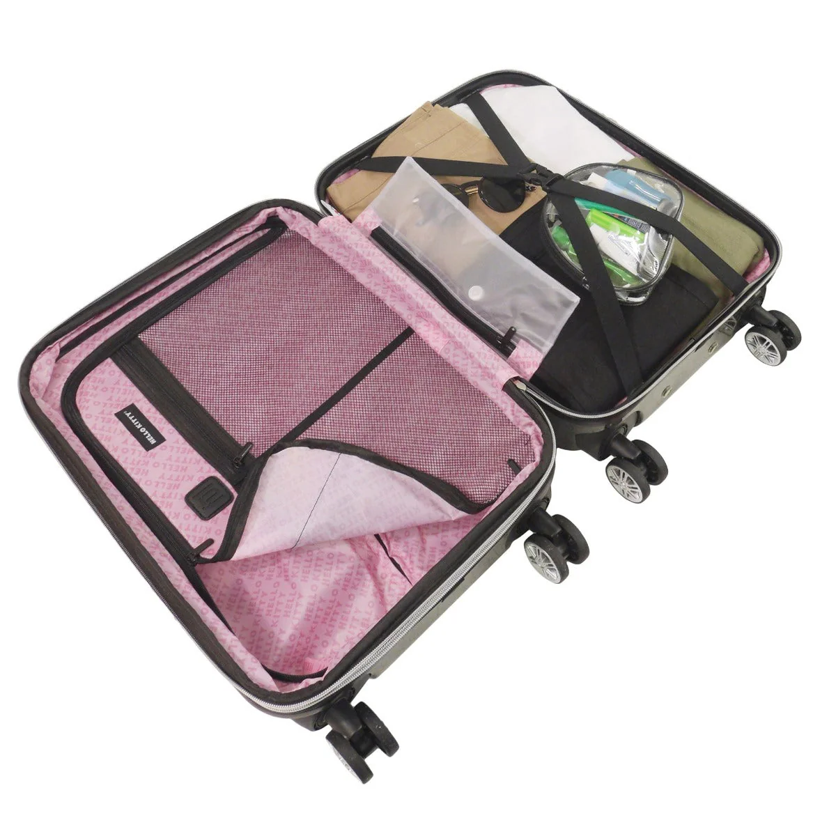 Hello Kitty Pose All Over 29.5" Hard-Sided Luggage Black - Image 2