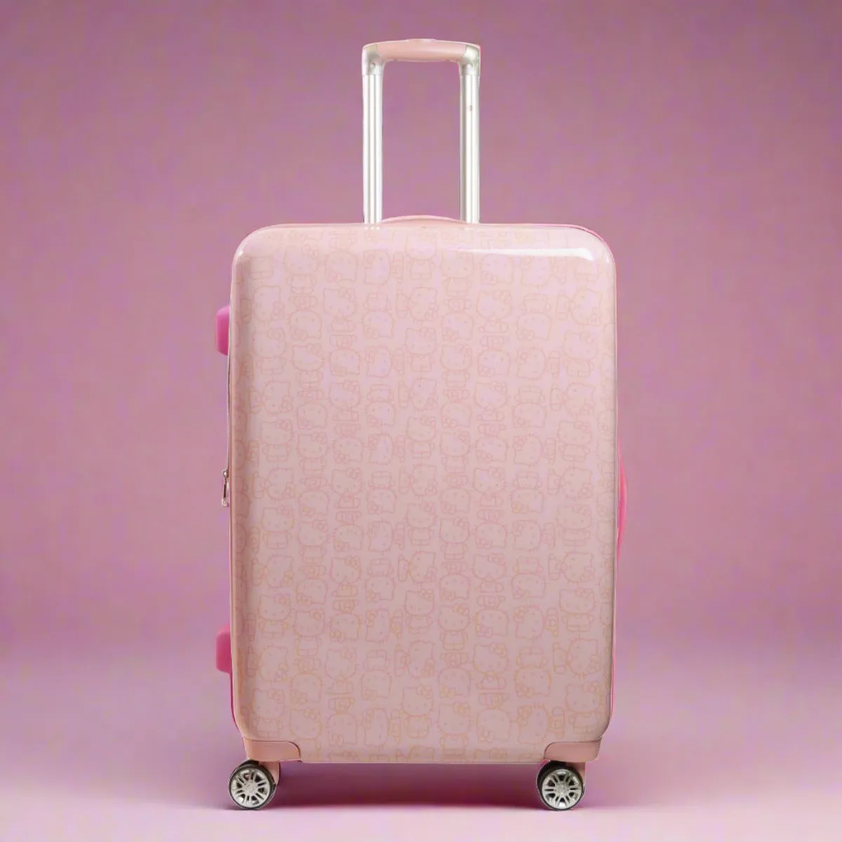 Hello Kitty Pose All Over 29.5" Hard-Sided Luggage Pink - Image 2
