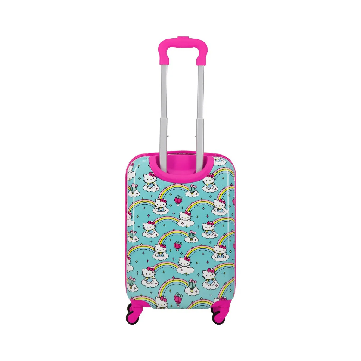 Hello Kitty Rainbows Kids 21" Sky Blue Carry-on Luggage - Image 2