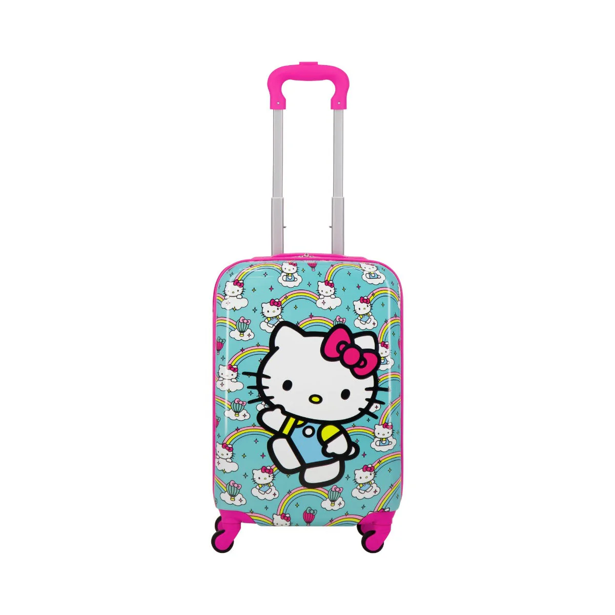Hello Kitty Rainbows Kids 21" Sky Blue Carry-on Luggage - Image 3