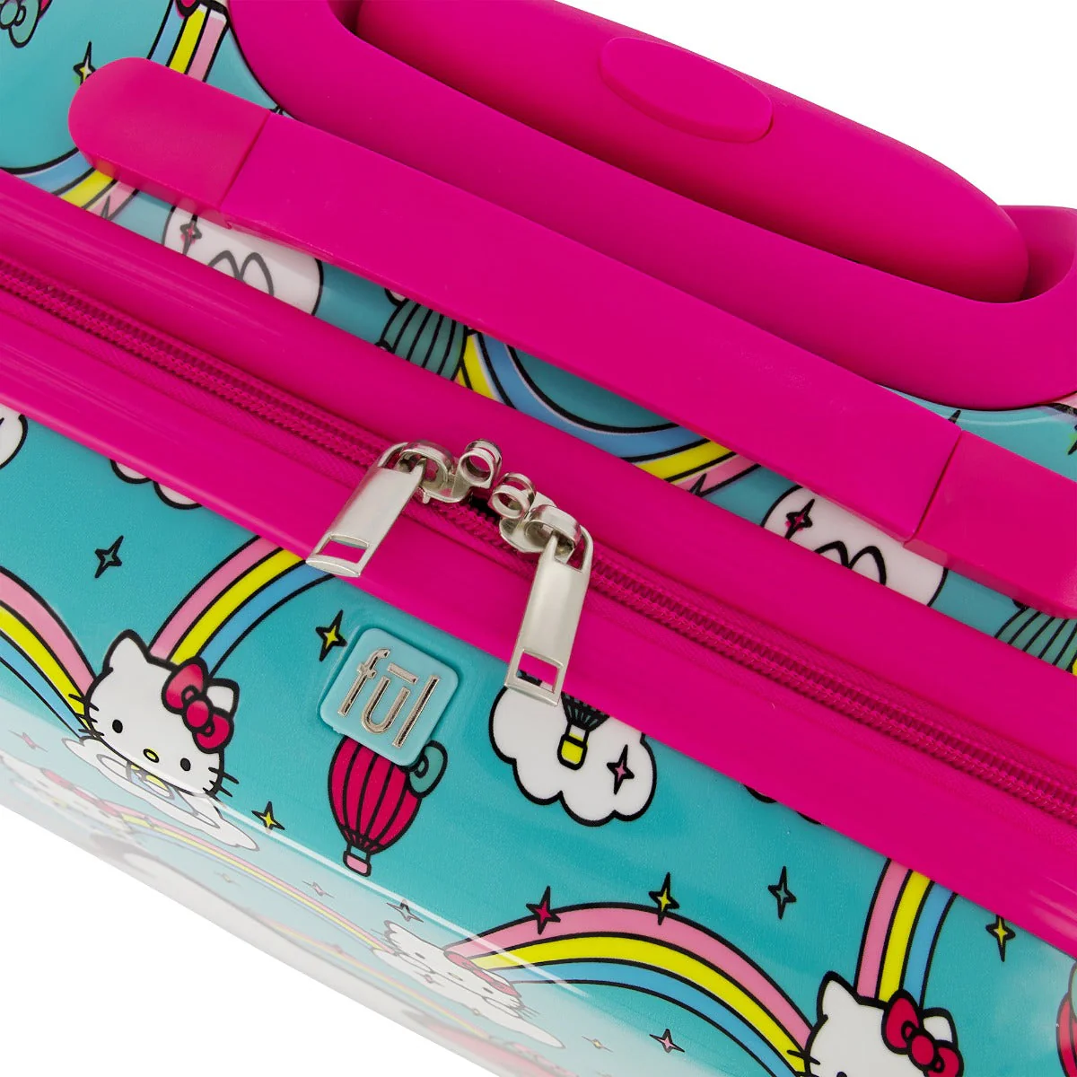 Hello Kitty Rainbows Kids 21" Sky Blue Carry-on Luggage - Image 5