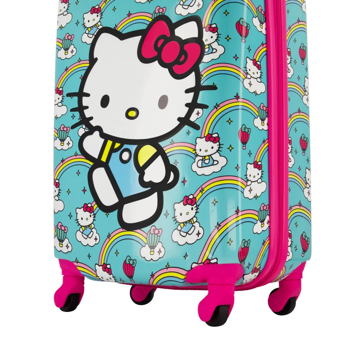 Hello Kitty Rainbows Kids 21" Sky Blue Carry-on Luggage - Image 6