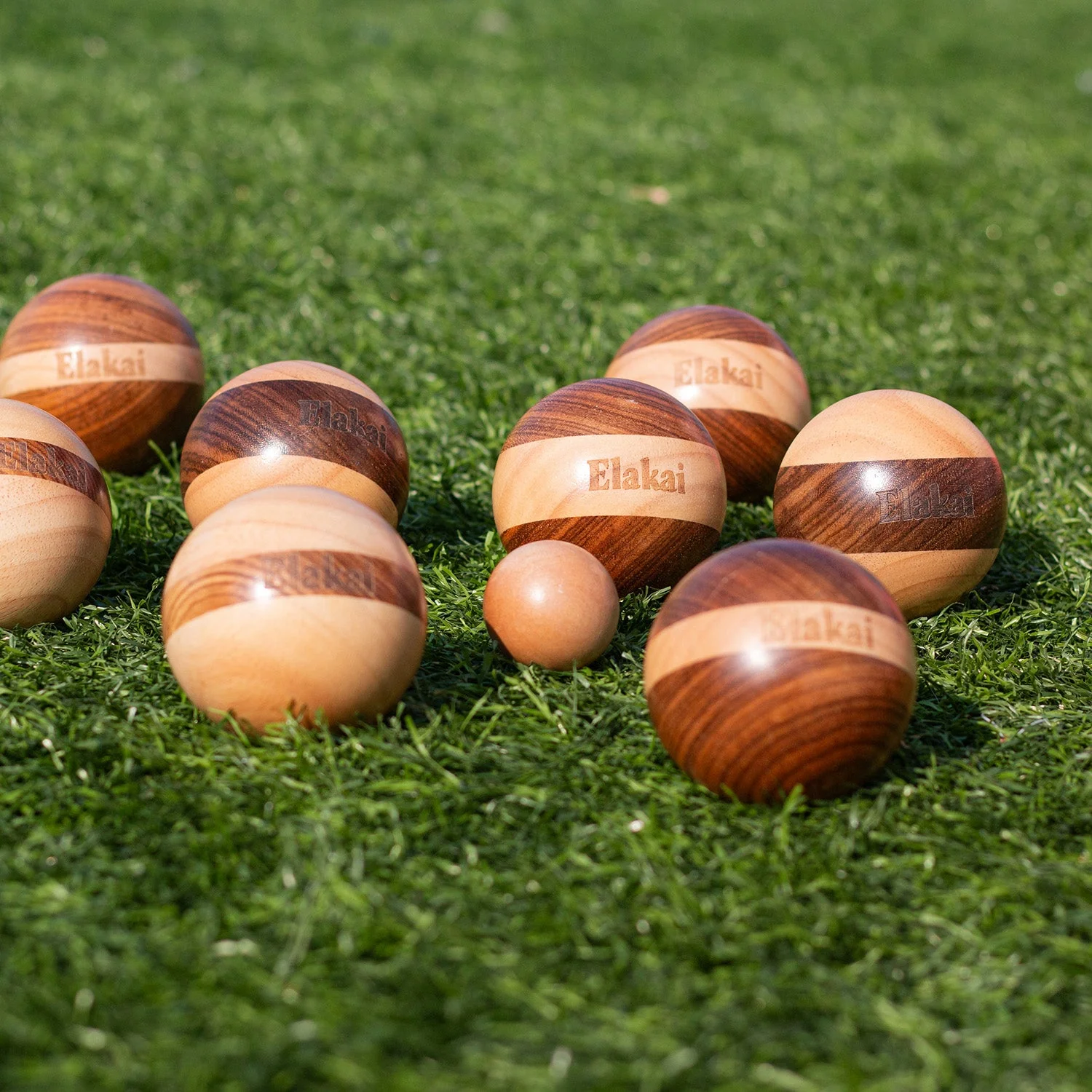 Hevea Wood 72mm Travel Bocce Set - Image 2