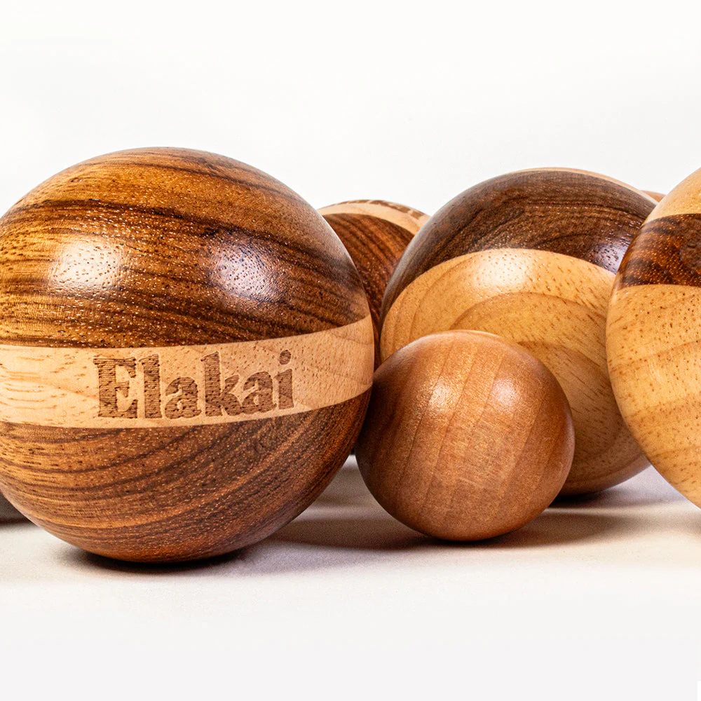Hevea Wood 72mm Travel Bocce Set - Image 6