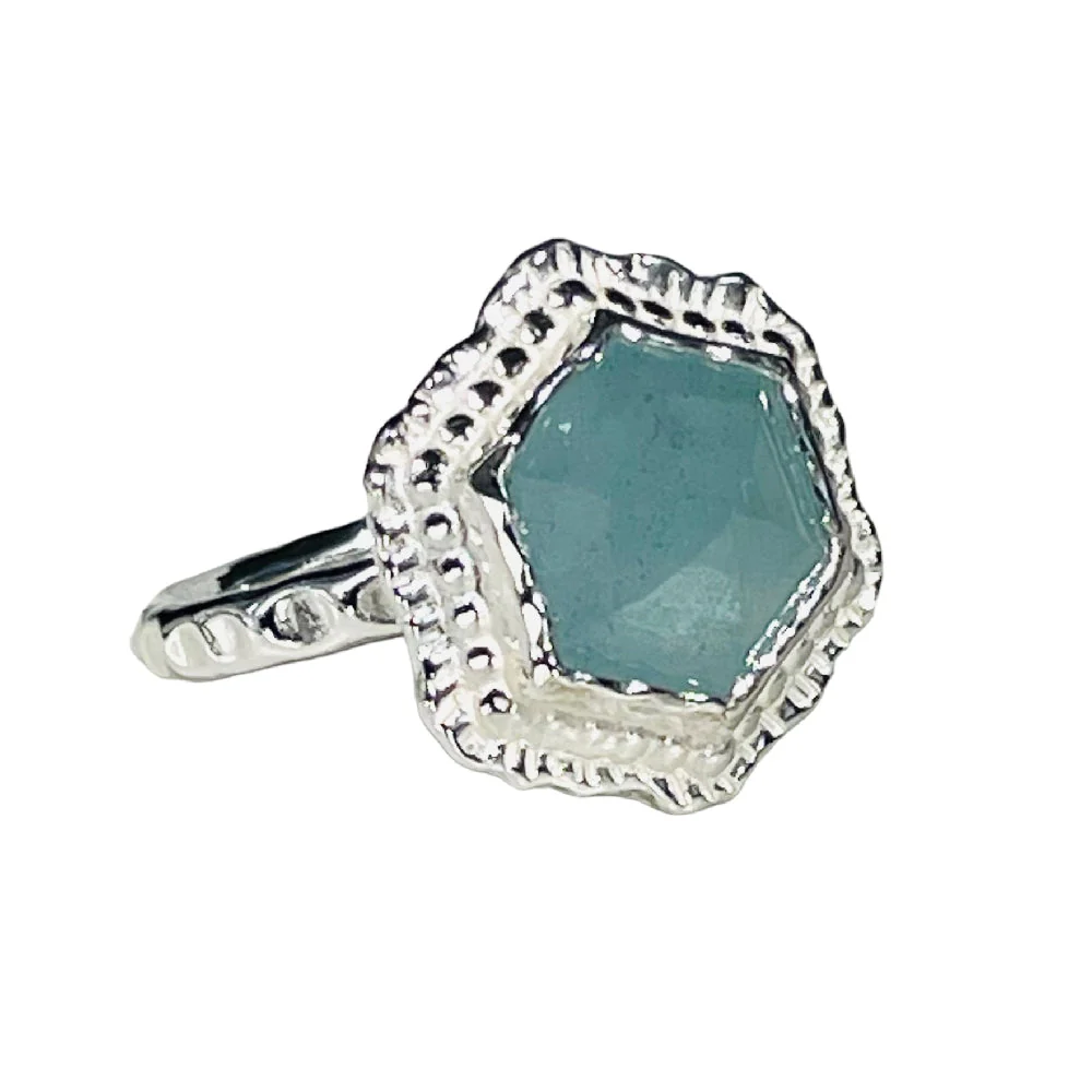 Hex Gemstone Ring - Image 3
