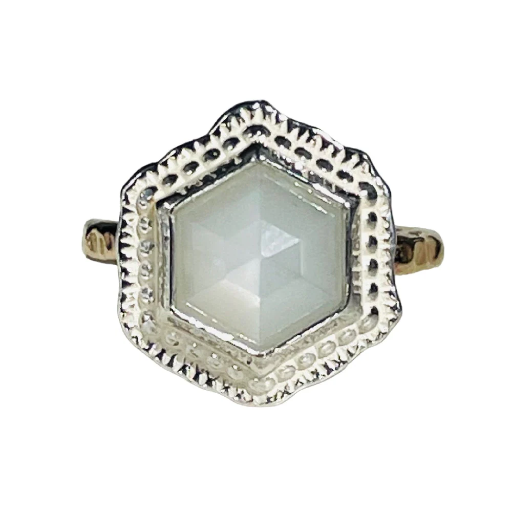 Hex Gemstone Ring - Image 4